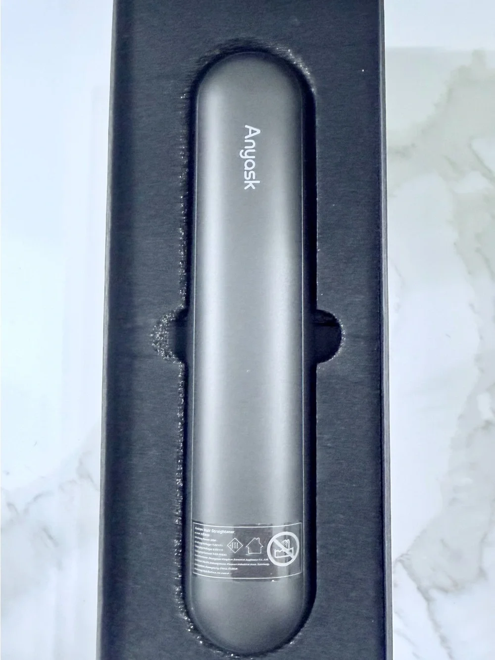 Anyask Anion Hair Straightener - Black